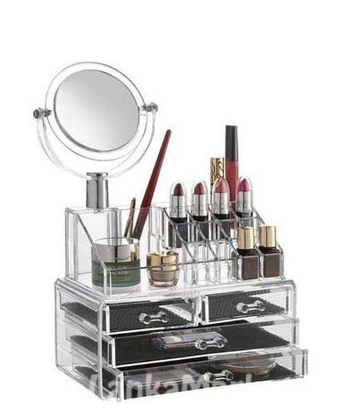 Cosmetic Organizer with Mirror (Makeup / Jewelry Organizer) – 4 Drawer