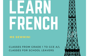 French class from Grade 1 to GCE A/L